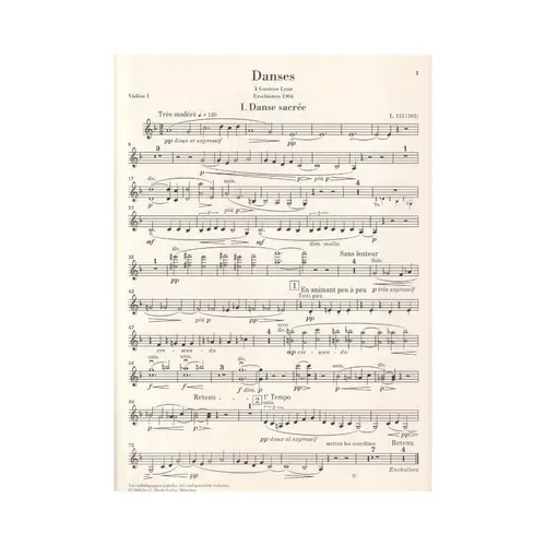 Danses for Harp and String Orchestra - Set os strings
