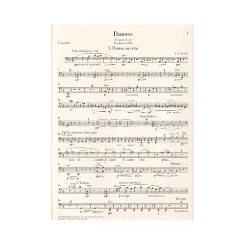 Danses for Harp and String Orchestra - Set os strings