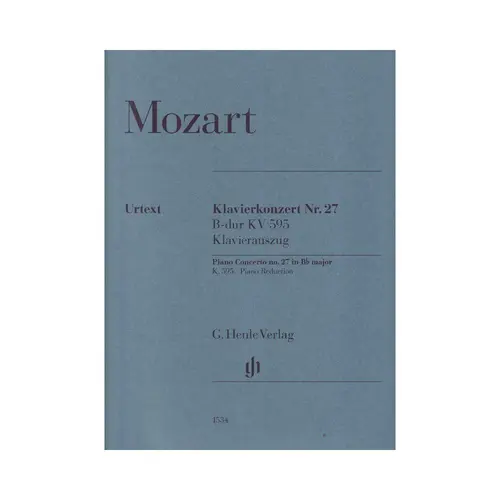 Piano Concerto no. 27 B flat major K. 595 - Piano Reduction