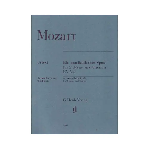 A Musical Joke K. 522 for 2 Horns in F and Strings - Winds parts