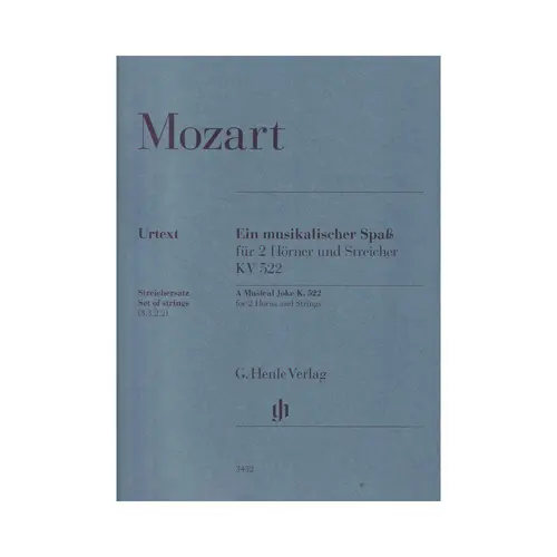 A Musical Joke K. 522 for 2 Horns in F and Strings - Set of strings
