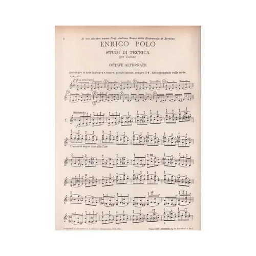Studi Di Tecnica Per Violino  (Edição Antiga)
