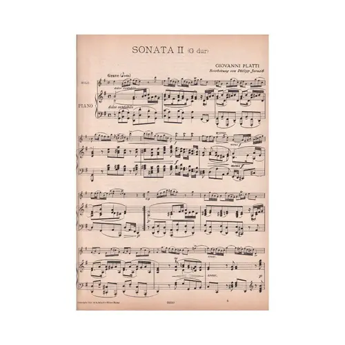 Sonate G Dur Fur Violine