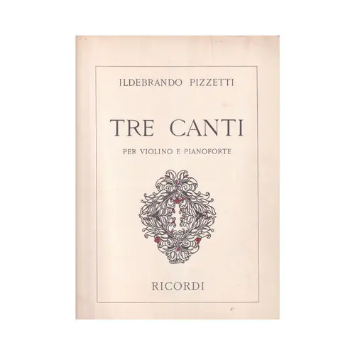 Tre Canti Per Violino