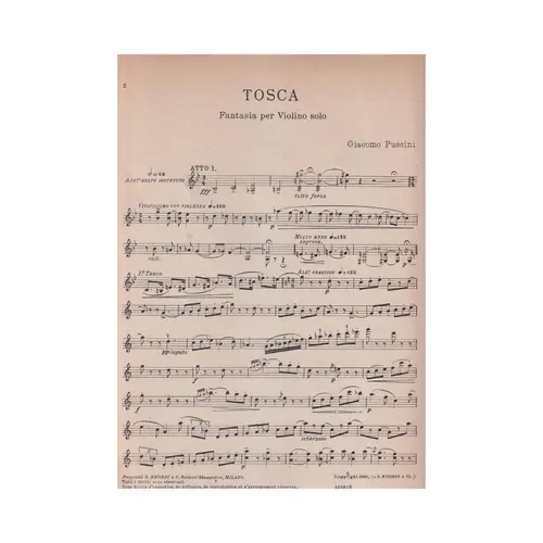 Brani Scelti - Tosca - Vol.1  (Edição Antiga)