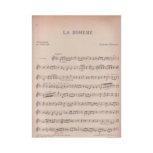 Brani Scelti - La Boheme - Vol.1  (Edição Antiga)