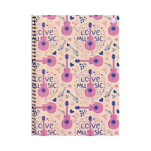 Caderno de música grande Capa dura - Love Music  233223