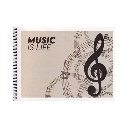 Caderno de música pequeno São Domingos - Music is Life