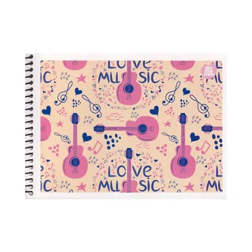 Caderno de música pequeno São Domingos - Love Music