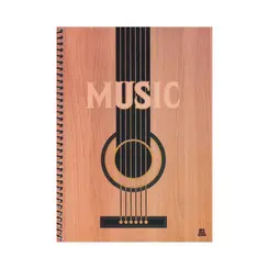 Caderno de música grande Capa dura - Music  233223