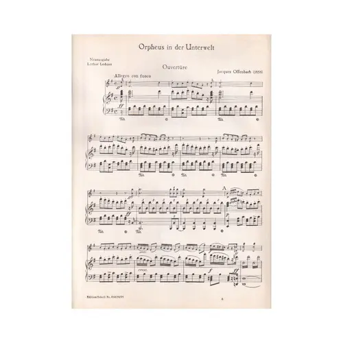 Orpheus In Der Unterwelt - Ouverture - Violino