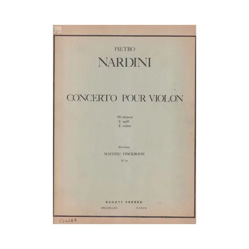 Concerto Em Mi Menor P/Violino