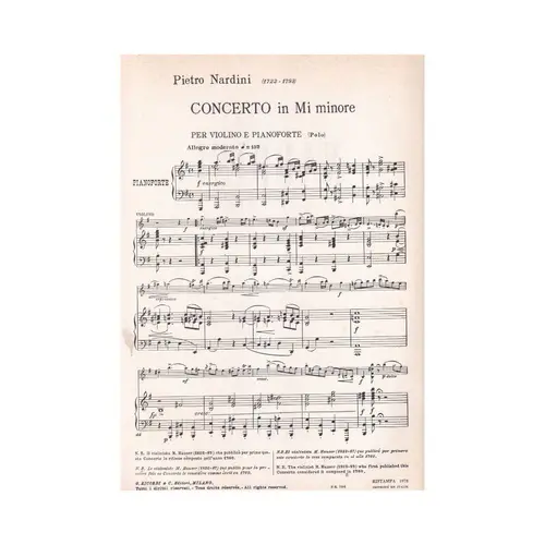 Concerto Inb Mi Min.   (Edição Antiga)