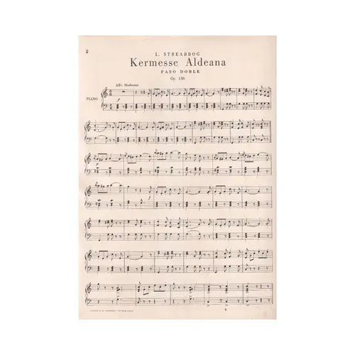 Kermesse Aldeana - Op.136 - Paso Doble  (Edição Antiga)