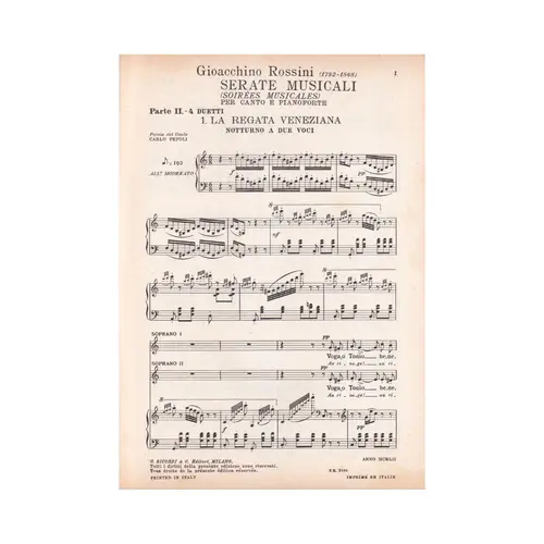 Serate Musicale -Parte Ii:4 Duetti