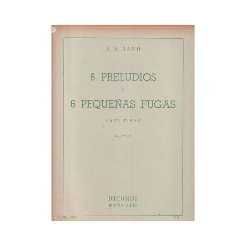 6 Preludios Y 6 Peq. Fugas