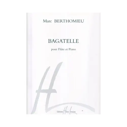 Bagatelle Pour Flute Et Piano