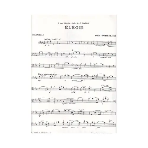 Élégie pour Violoncelle et piano