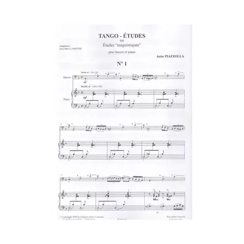 Tango - Études for Basson et Piano