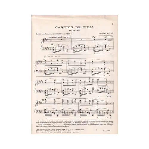 Cancion De Cuna  - Op. 56 N.1