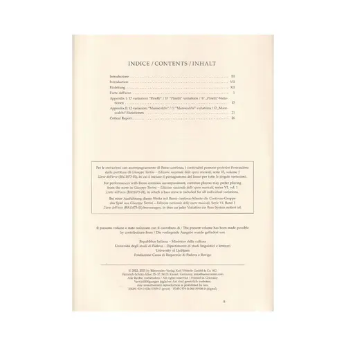 Variations on a theme by Arcangelo Corelli for violin solo and Basso continuo ad libitum