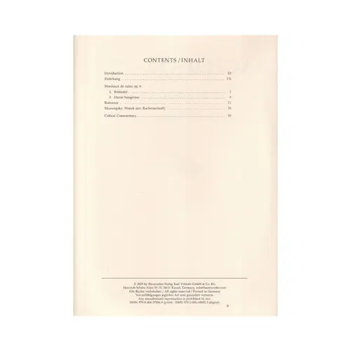 Works for Violin and Piano