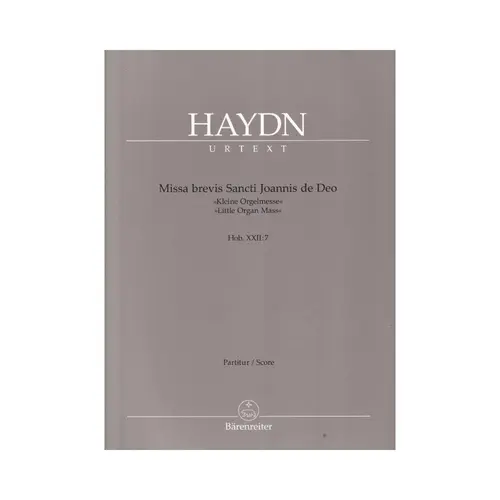 Missa brevis Sancti Joannis de Deo Hob. XXII:7 "Little Organ Mass" - score