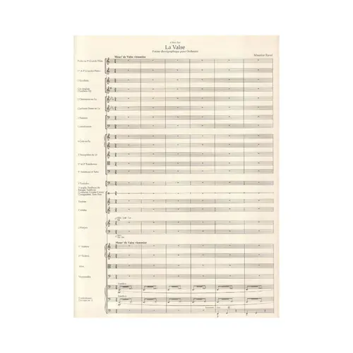 La Valse for Orchestra - Score