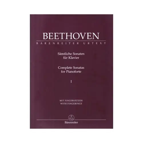 Complete Sonatas for Pianoforte Vol.1 - With Fingerings