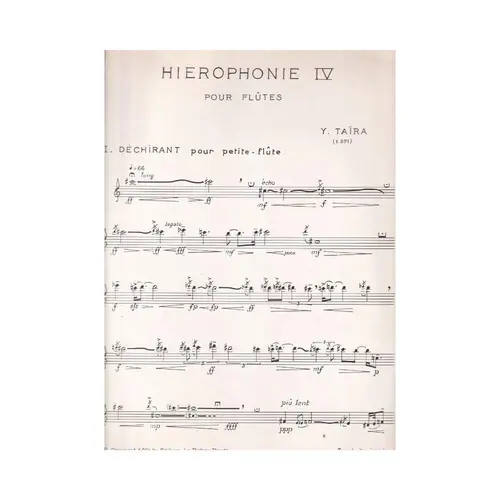 Hierophone IV pour flutes
