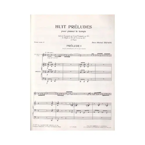 Huit Preludes - Vol.1