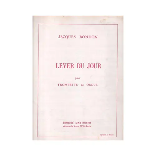 Lever du Jour para trompete e orgão