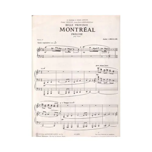 Belle Province - Montréal prelude