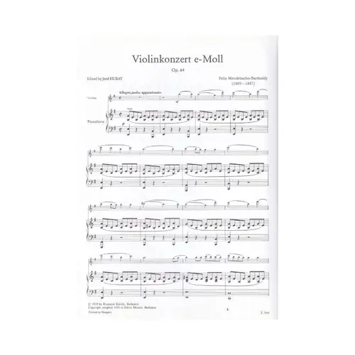 Violinkonzert E Moll - Op.64