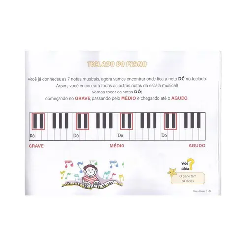 Iniciação ao Piano Didática Baseada na Neurociência Vol.1