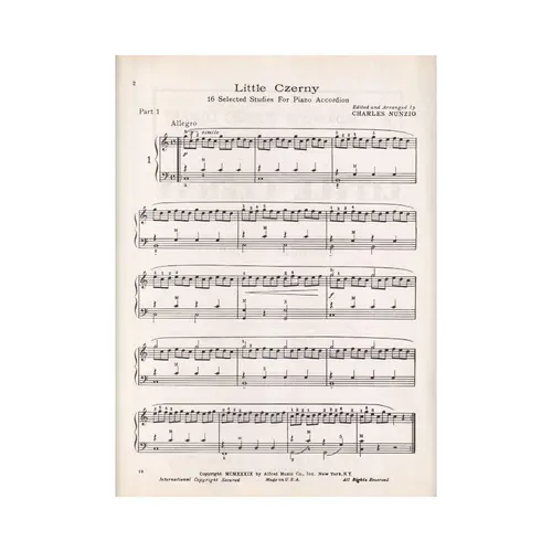 Little Czerny vol.1 easy velocity Studies