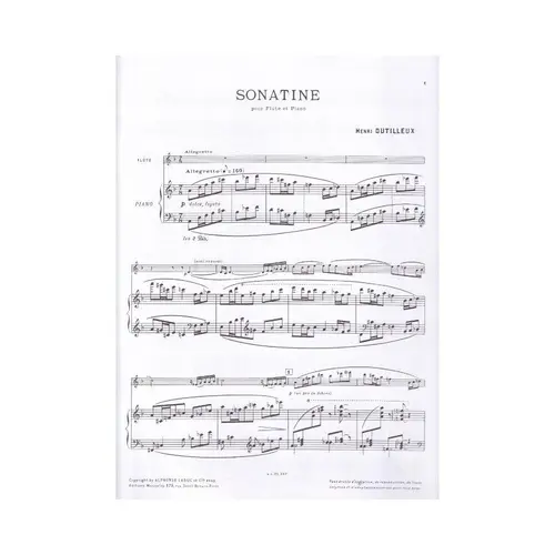 Sonatine pour Flute et Piano