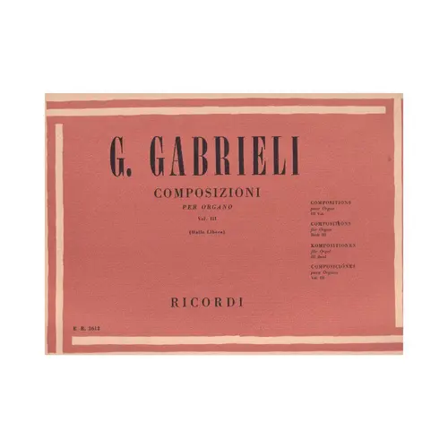 Composizioni Per Organo- Vol.3