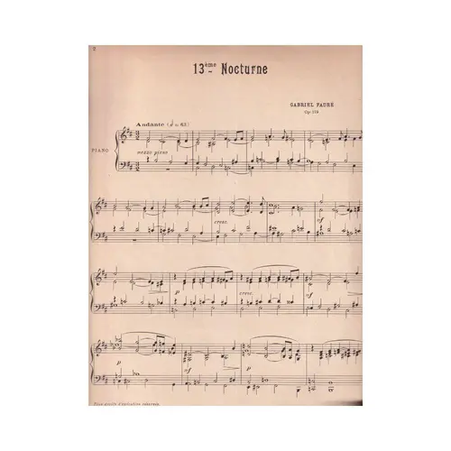 13 Nocturne op.119 pour piano