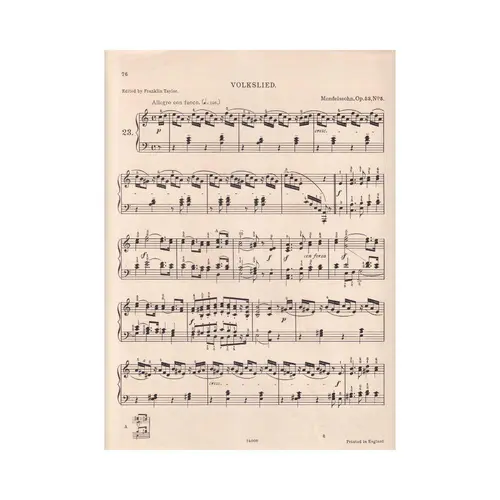Song without words - allegro con fuoco