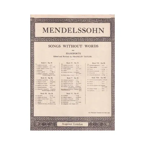 Songs without words - allegretto grazioso