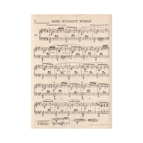 Songs without words - allegretto grazioso