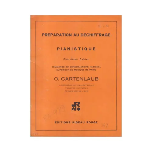 Pianistique - Cinquieme Cahier