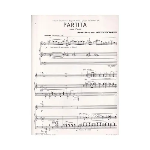 Partita pour piano