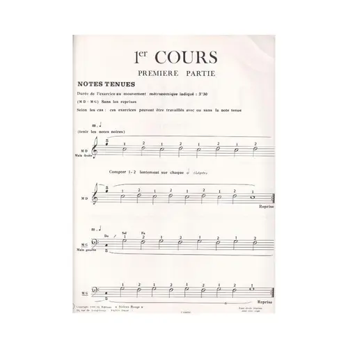 Methode de mecanisme preparatoire du pianiste