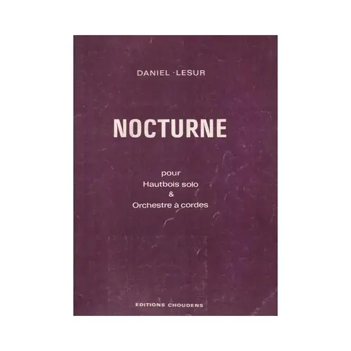 Nocturne pour hautbois solos e orchestre a cordes (score+parts)