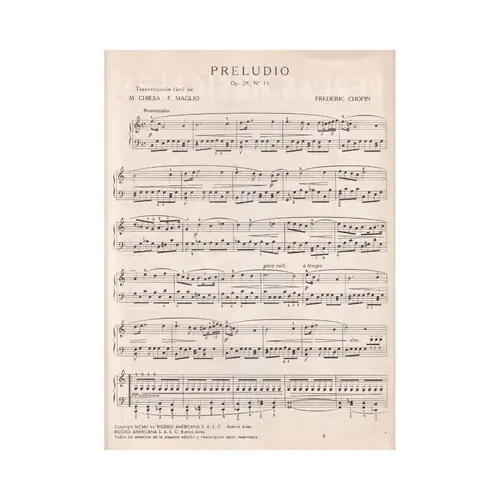 Preludio - Op.28 N.15 -Chiesa   (Edição Antiga)