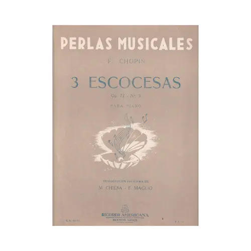 3 Escocesas - Op.72 N.3  (Chiesa)  (Edição Antiga)