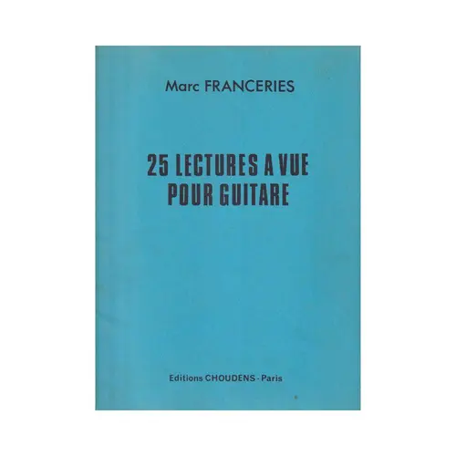 25 lectures a vue pour guitare
