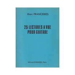 25 lectures a vue pour guitare
